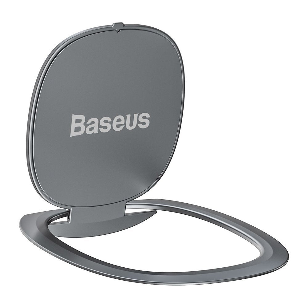 Baseus - Phone Ring Invizible (SUYB-0S) - Standing and Folding Feature, 360° Rotating, Ultra-Thin, 3M Adhesive - Silver