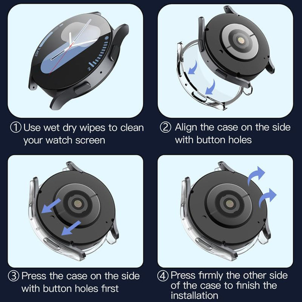 Techsuit - Defense360 Pro - Galaxy Watch7 (40mm) - Clear