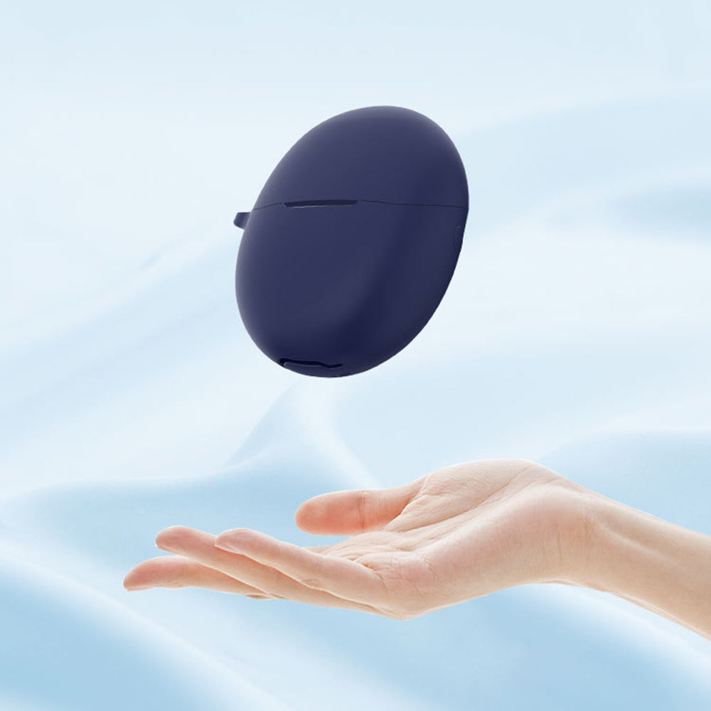 Techsuit - Silicone Case - for Huawei FreeBuds 5, Smooth Ultrathin Material - Black