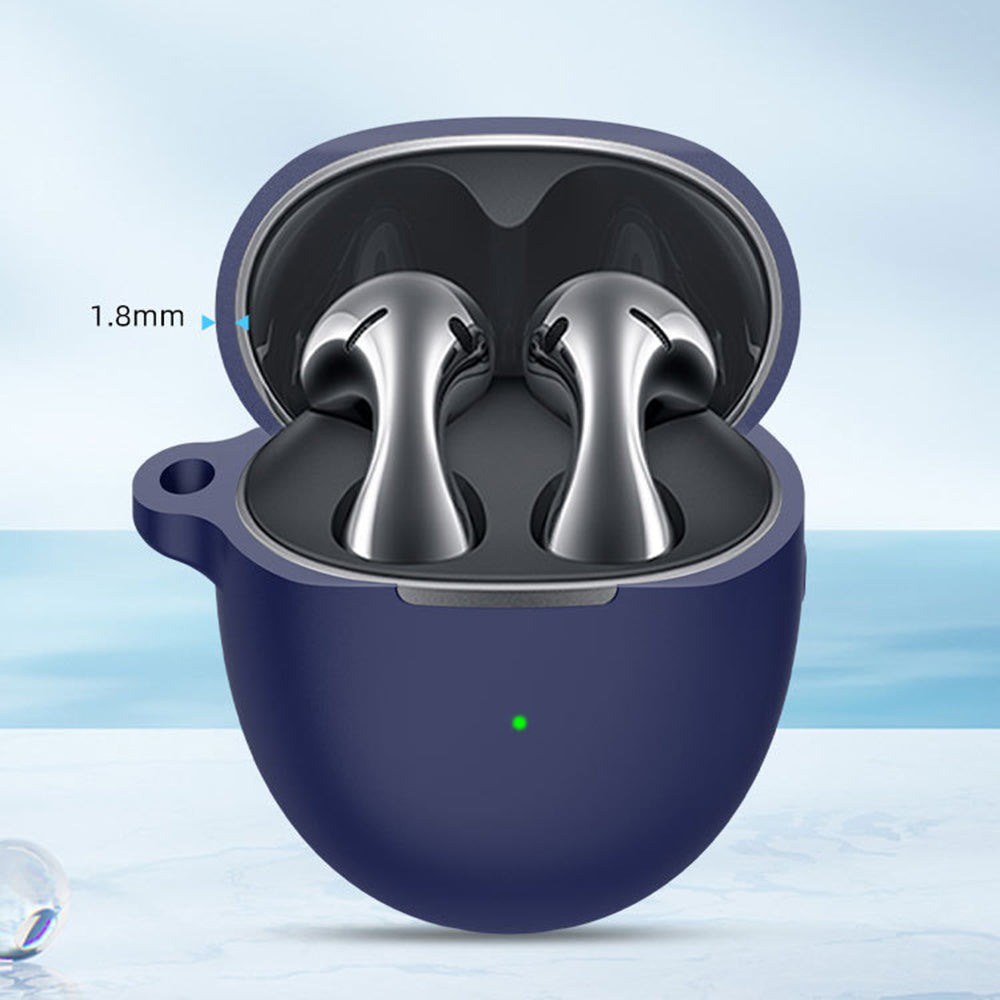 Techsuit - Silicone Case - for Huawei FreeBuds 5, Smooth Ultrathin Material - Black