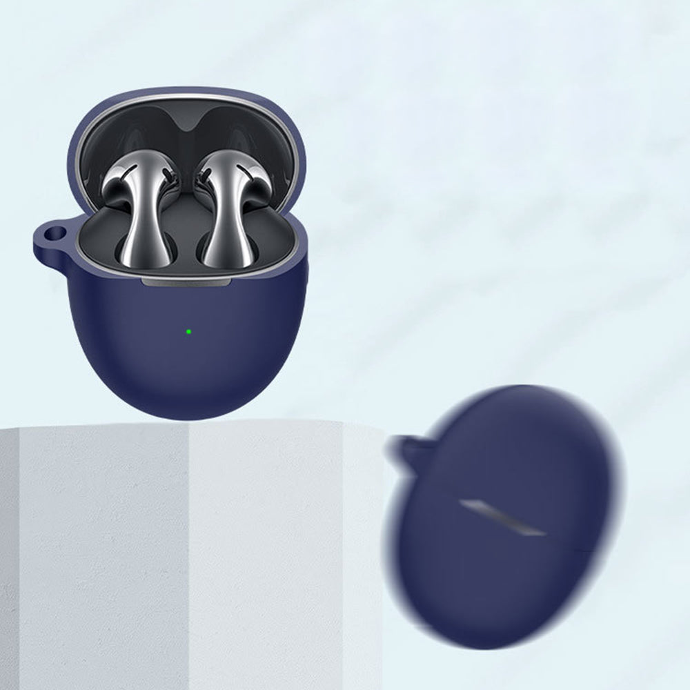 Techsuit - Silicone Case - for Huawei FreeBuds 5, Smooth Ultrathin Material - Black