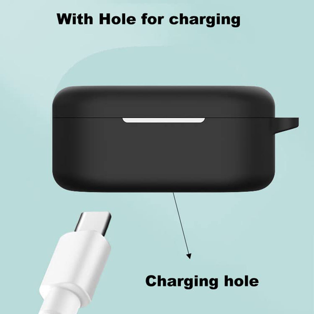 Techsuit - Silicone Case - for OnePlus Buds Pro 2, Smooth Ultrathin Material - Black