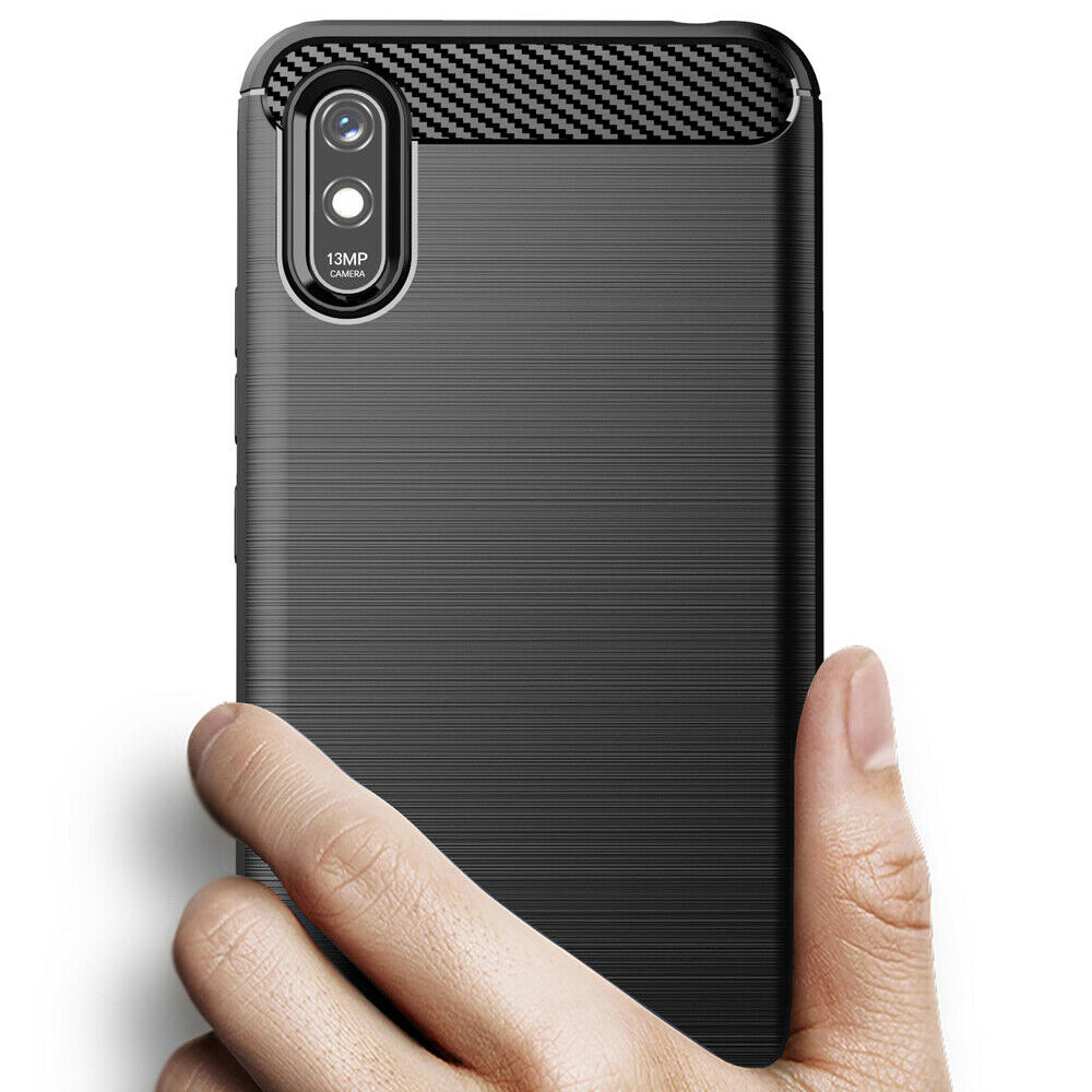 Techsuit - Carbon Silicone - Xiaomi Redmi 9A / Redmi 9AT - Black