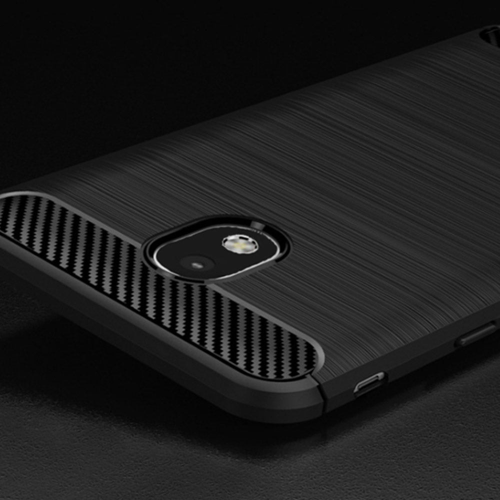 Techsuit - Carbon Silicone - Galaxy J5 2017 J530 / Galaxy J5 Pro 2017 - Black