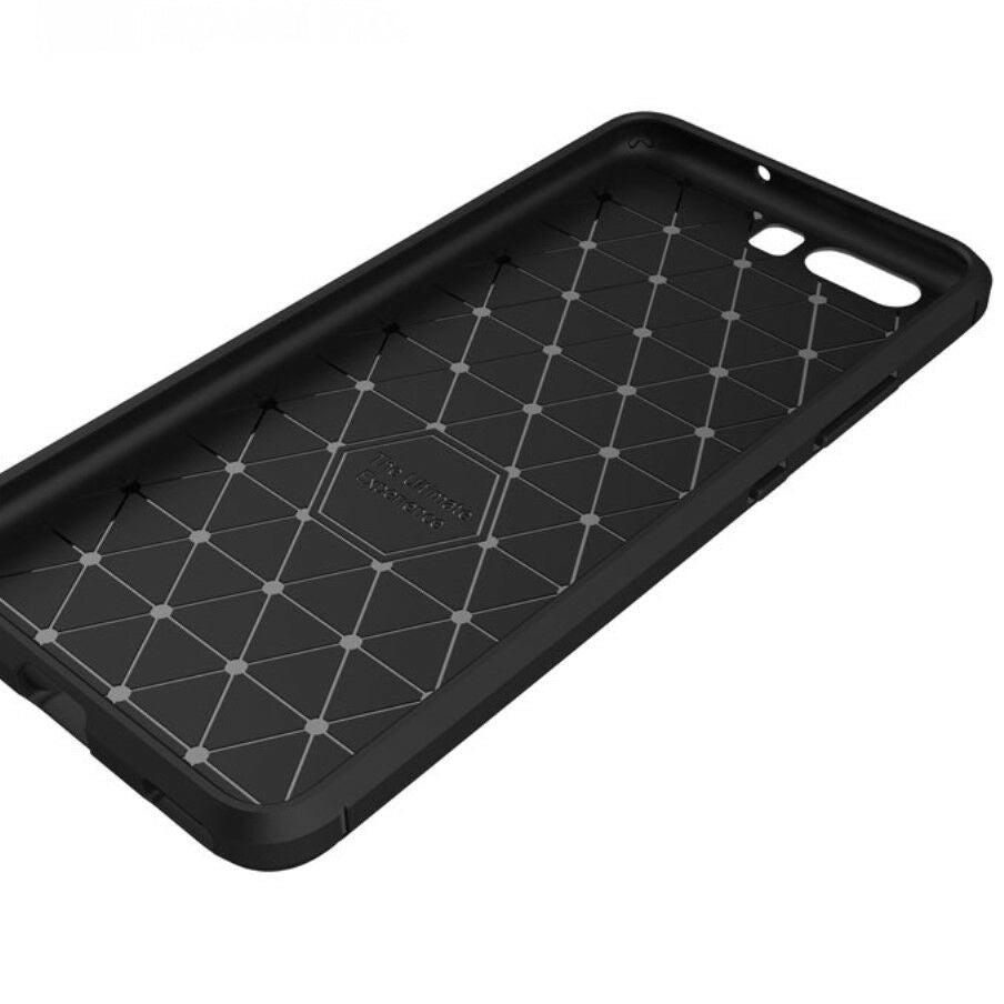 Techsuit - Carbon Silicone - Huawei P10 - Black