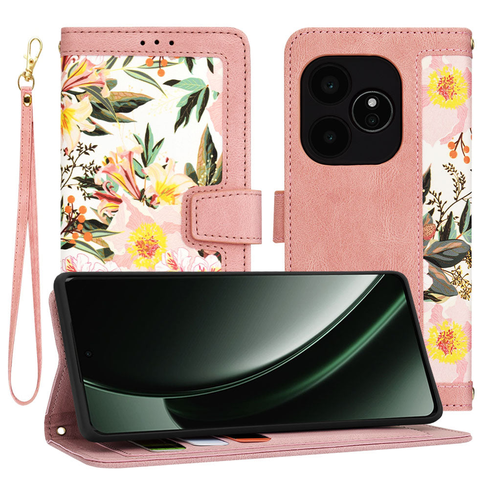 Techsuit - FlipCraft - Realme GT 6 / GT 6T - Sweetheart Pink