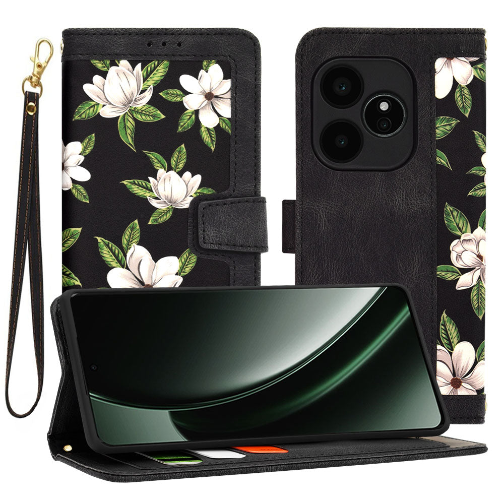 Techsuit - FlipCraft - Realme GT 6 / GT 6T - Flowers of the Dawn