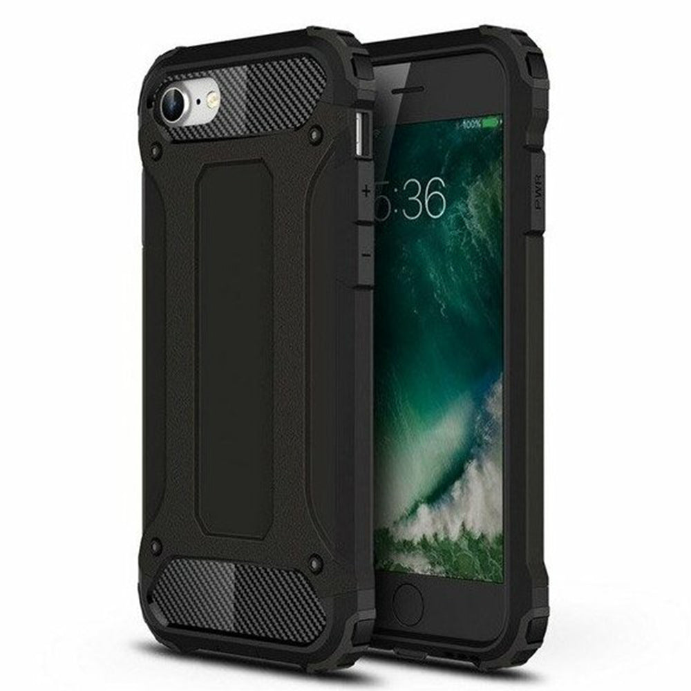 Techsuit - Hybrid Armor - iPhone 7 / iPhone 8 / iPhone SE 2, SE 2020 / iPhone SE 3, SE 2022 - Black