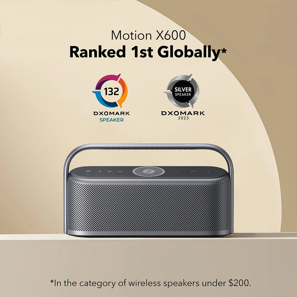 Anker - Wireless Speaker SoundCore Motion X600 (A3130011) - Hi-Res Sound, Waterproof IPX7, 50W - Black