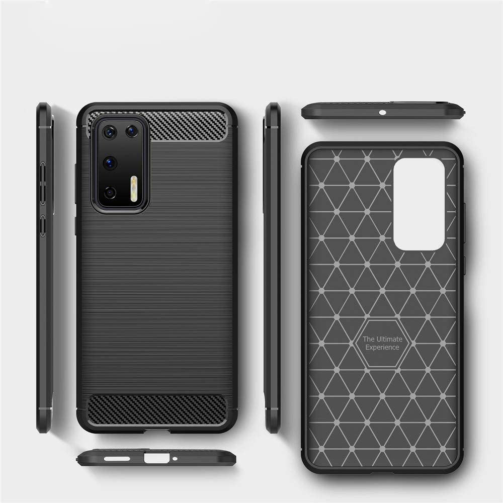 Techsuit - Carbon Silicone - Huawei P40 Pro - Black