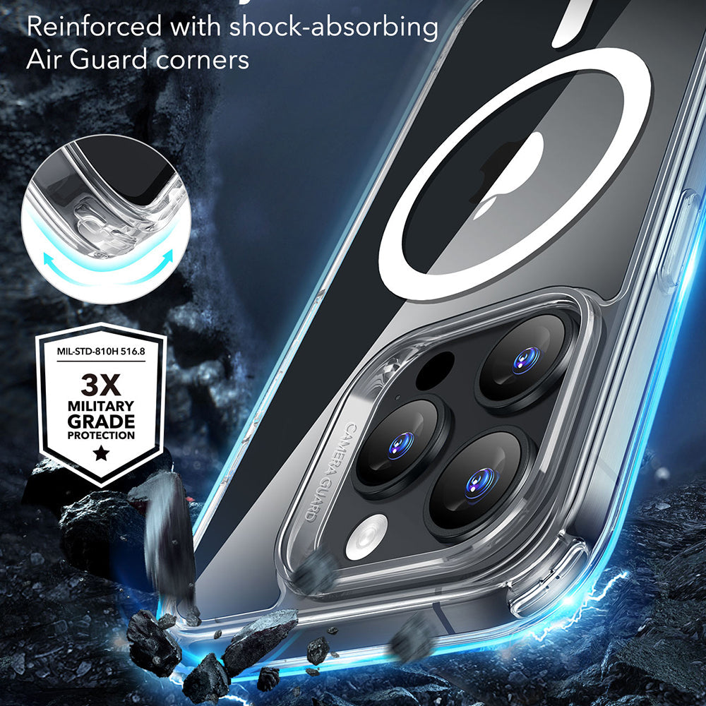 ESR - Classic Hybrid HaloLock - iPhone 16 Pro - Clear