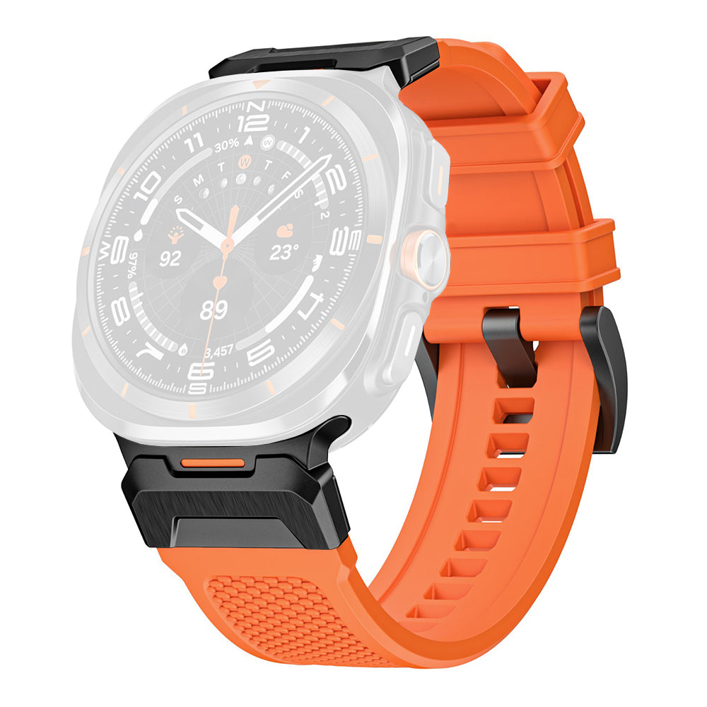 Techsuit - Watchband (W068) - Samsung Galaxy Watch Ultra 47mm / Watch Ultra 2 - Orange / Black