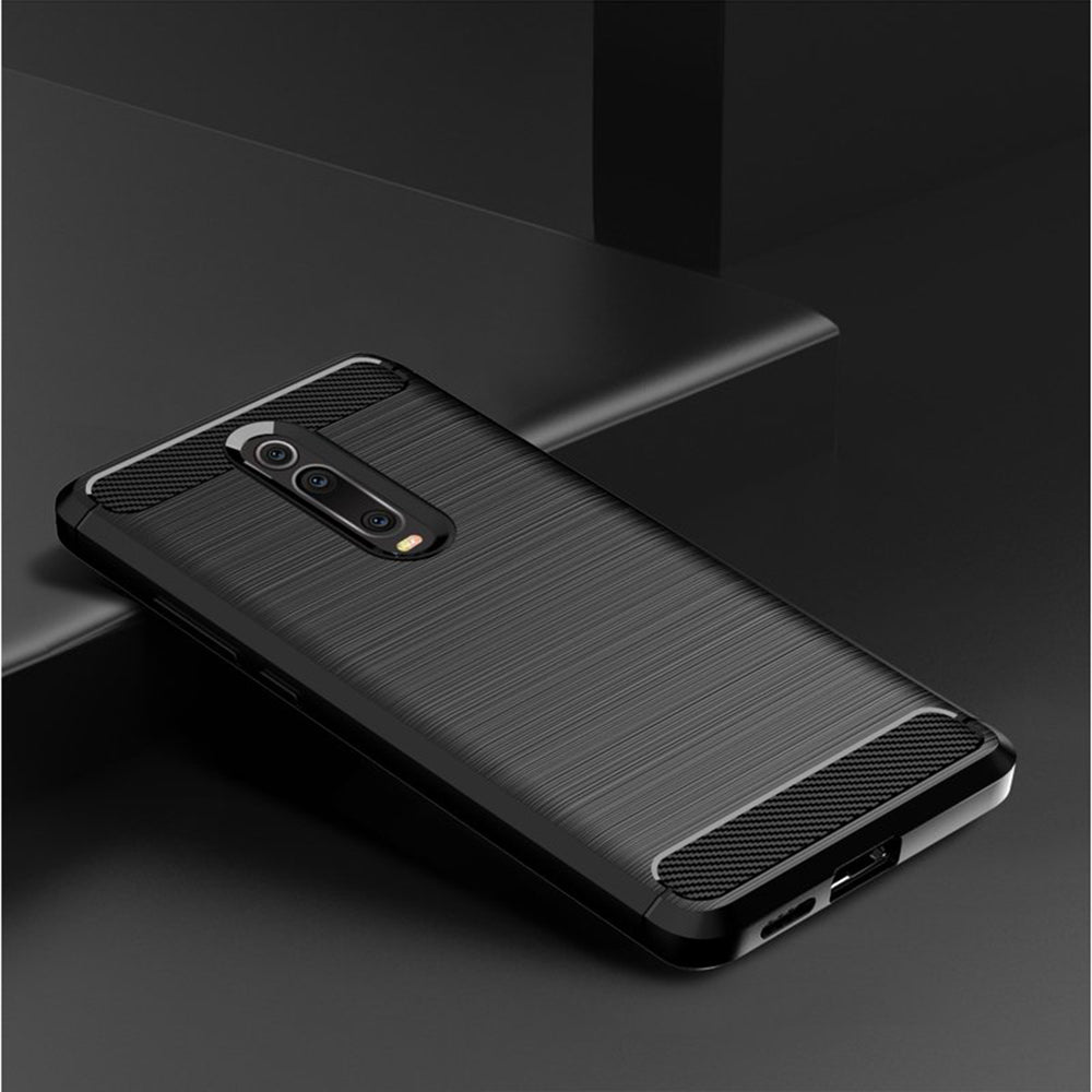 Techsuit - Carbon Silicone - Xiaomi Mi 9T / Mi 9T Pro / Redmi K20 / Redmi K20 Pro - Black