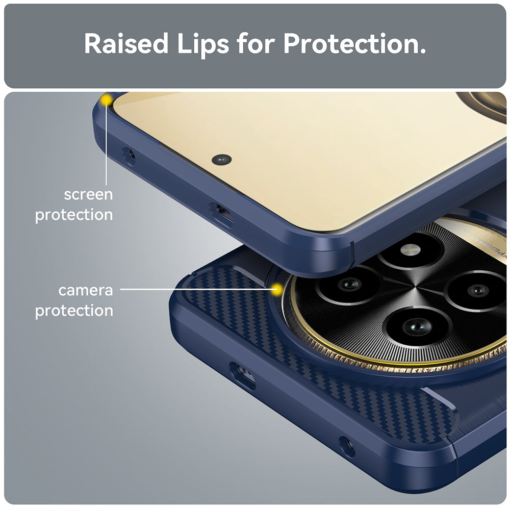 Techsuit - Carbon Silicone - Realme 13 Pro / 13 Pro+ - Blue