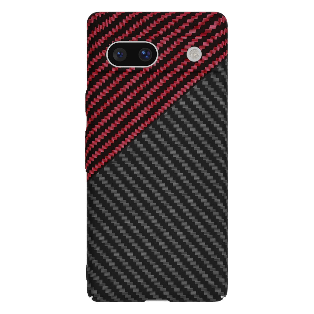 Techsuit - Carbonite FiberShell - Google Pixel 7a - Red Vortex