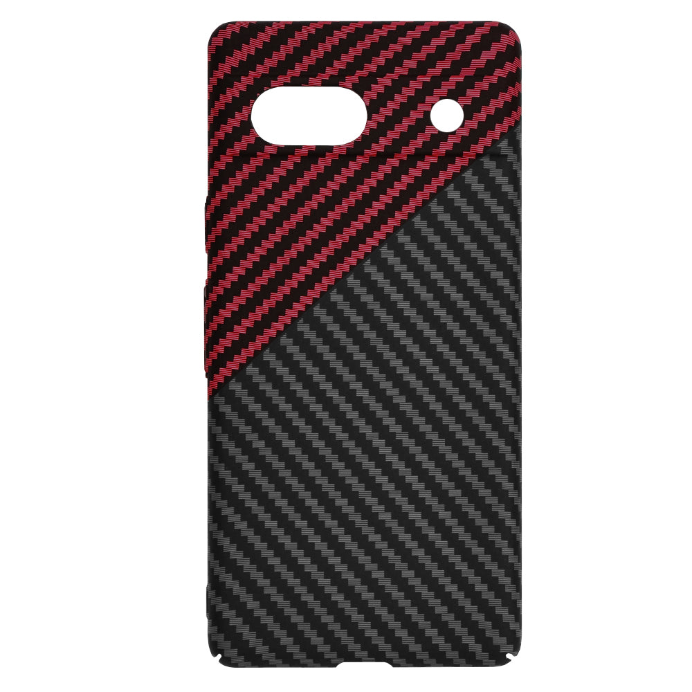 Techsuit - Carbonite FiberShell - Google Pixel 7a - Red Vortex