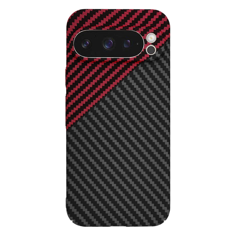 Techsuit - Carbonite FiberShell - Google Pixel 9 Pro - Red Vortex