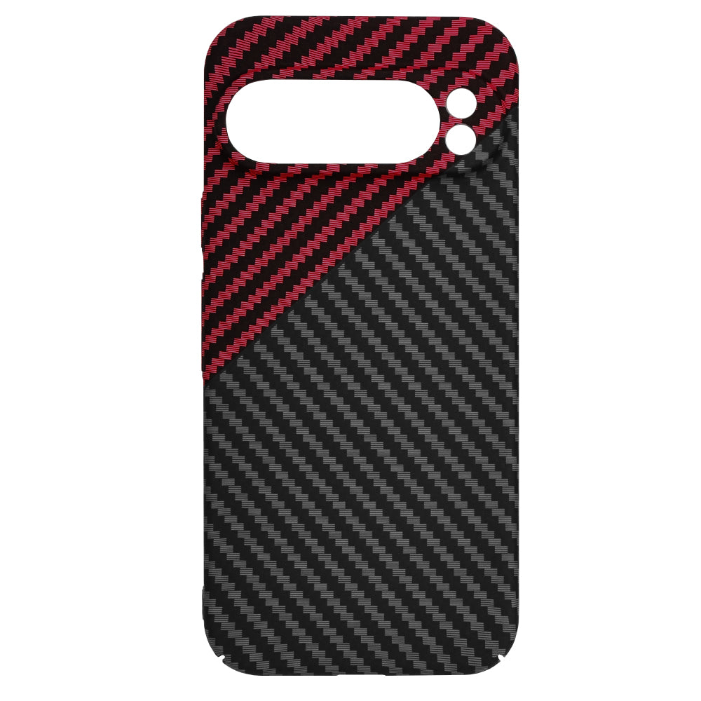 Techsuit - Carbonite FiberShell - Google Pixel 9 Pro - Red Vortex