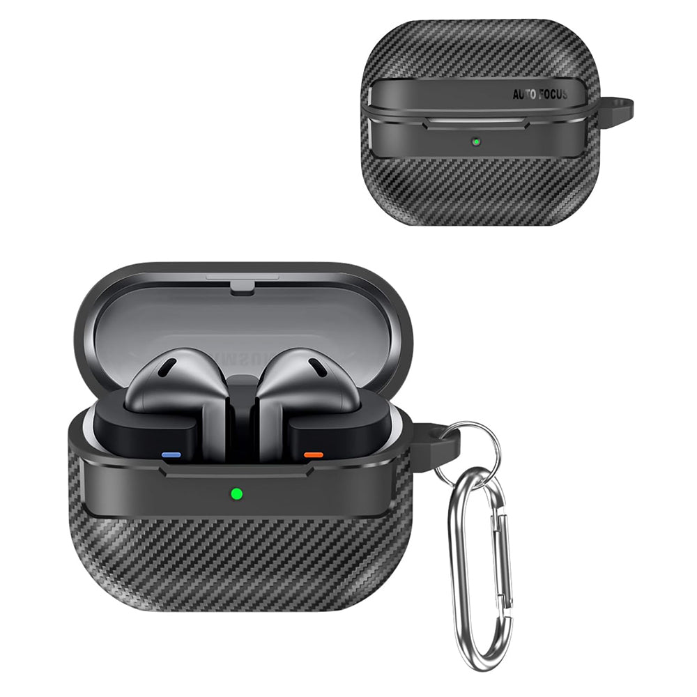 Techsuit - CarbonFiber - for Galaxy Buds 3 / 3 Pro / 3 FE - Black