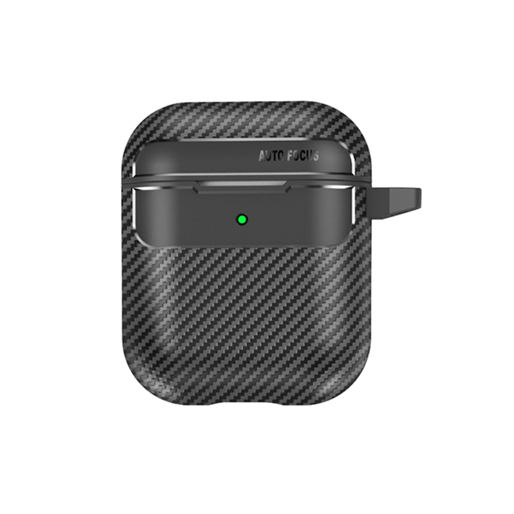 Techsuit - CarbonFiber - for AirPods 1 / 2 - Black