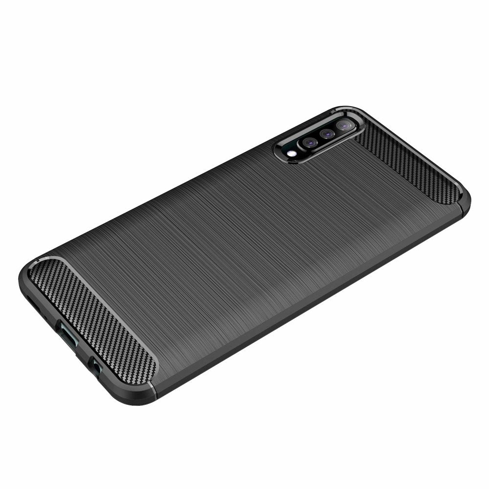 Techsuit - Carbon Silicone - Galaxy A70 / A70s - Black