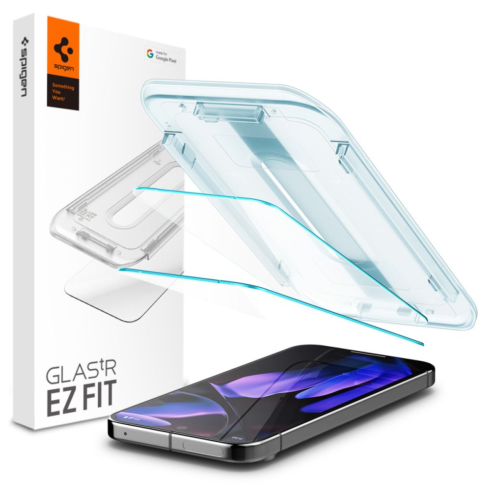 Spigen - Glas.tR EZ-FIT (2 pack) - Google Pixel 9 / 9 Pro / 10 / 10 Pro - Clear