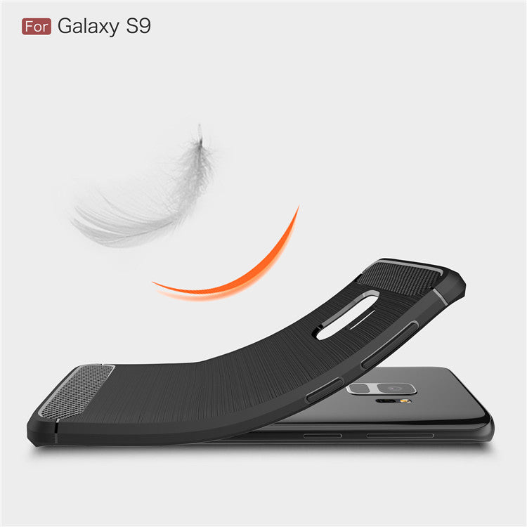 Techsuit - Carbon Silicone - Galaxy S9 - Black
