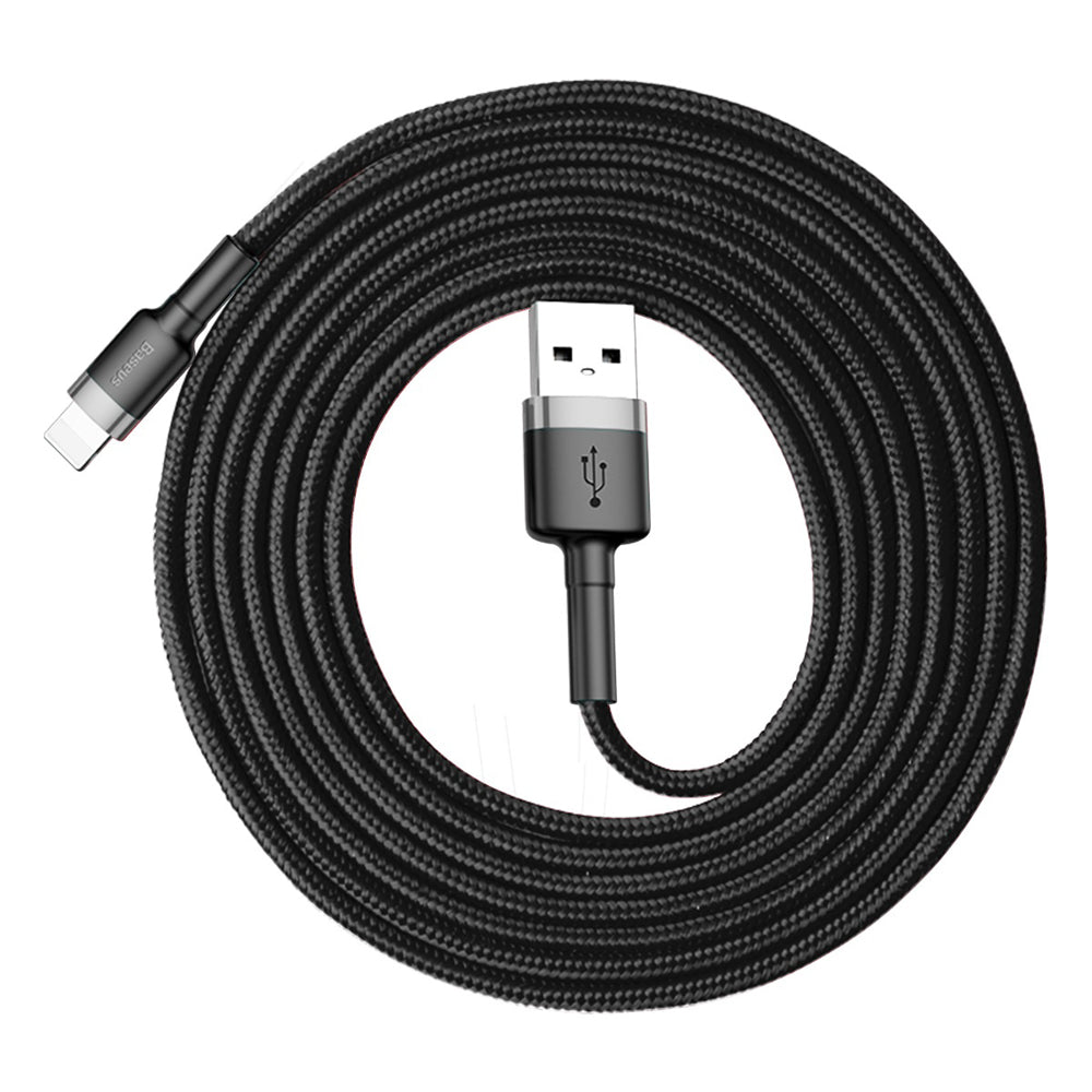 Baseus - Data Cable Cafule (CALKLF-CG1) - USB to Lightning, 1.5A, 2m - Gray Black