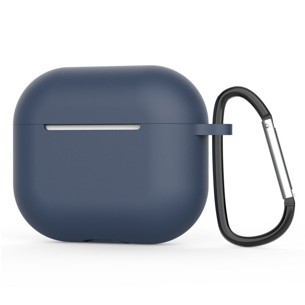 Techsuit - Silicone Case - for AirPods 4, Smooth Ultrathin Material - Navy Blue