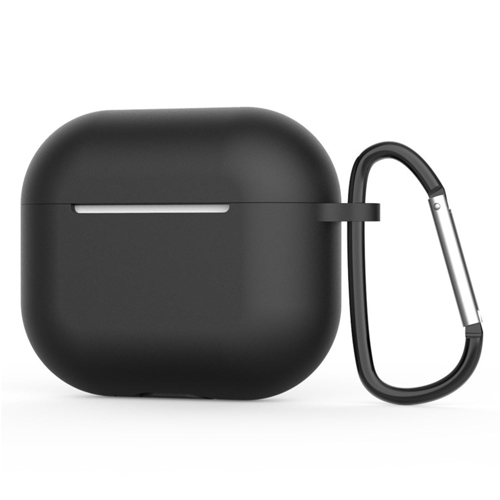 Techsuit - Silicone Case - for AirPods 4, Smooth Ultrathin Material - Black