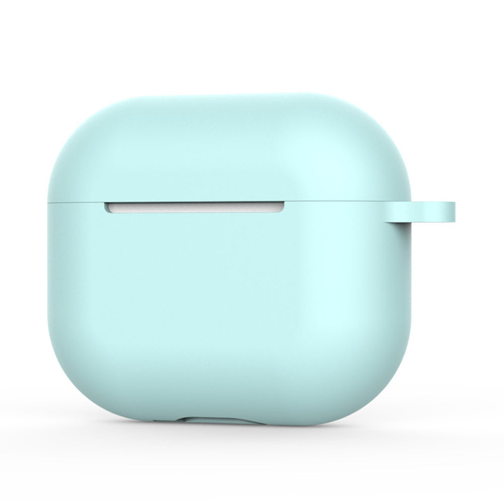 Techsuit - Silicone Case - for AirPods 4, Smooth Ultrathin Material - Cyan