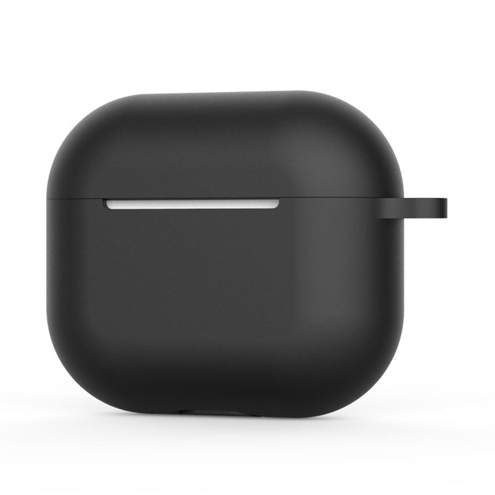 Techsuit - Silicone Case - for AirPods 4, Smooth Ultrathin Material - Black