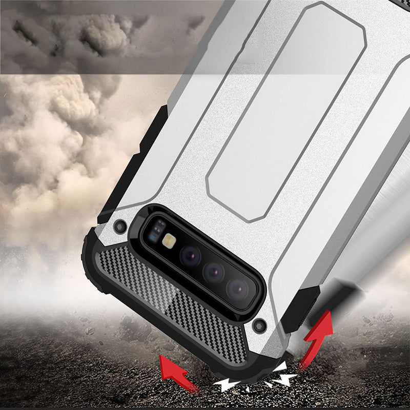 Techsuit - Hybrid Armor - Galaxy S10 Plus - Black