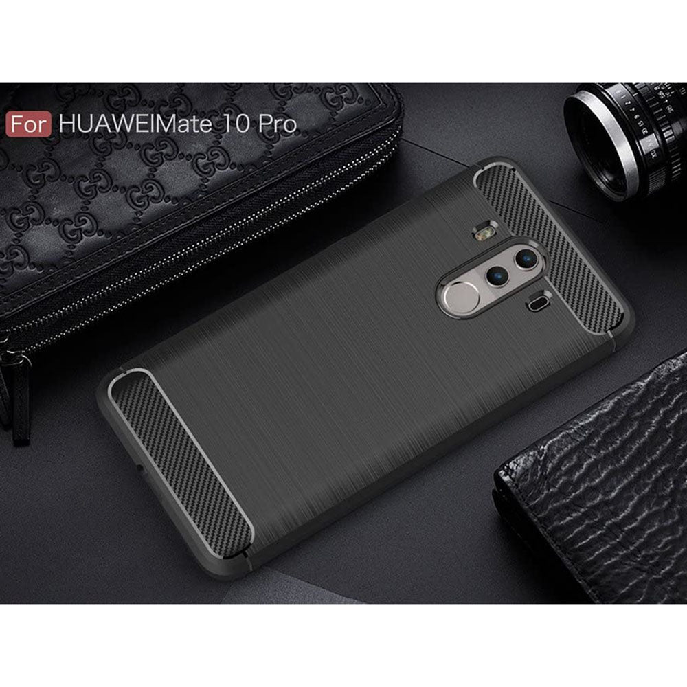 Techsuit - Carbon Silicone - Huawei Mate 10 Pro - Black