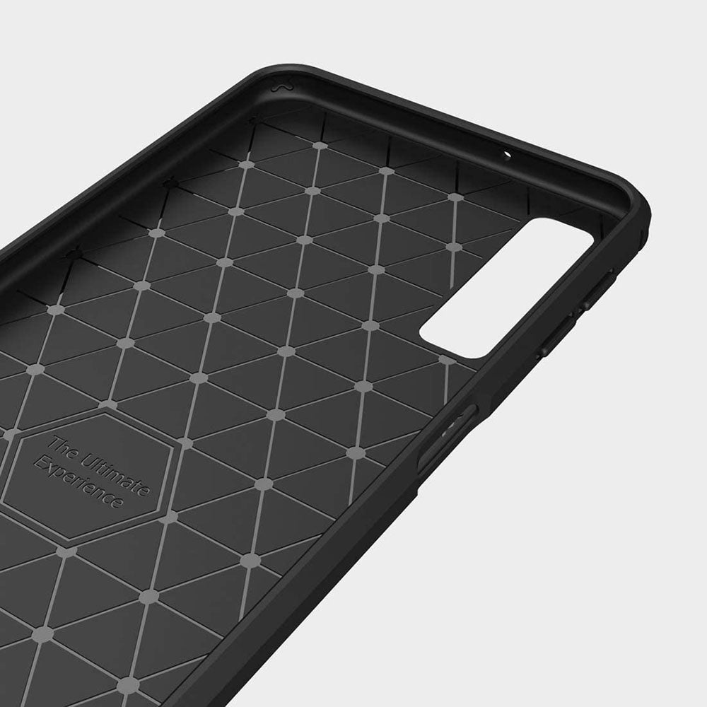 Techsuit - Carbon Silicone - Galaxy A7 2018 - Black