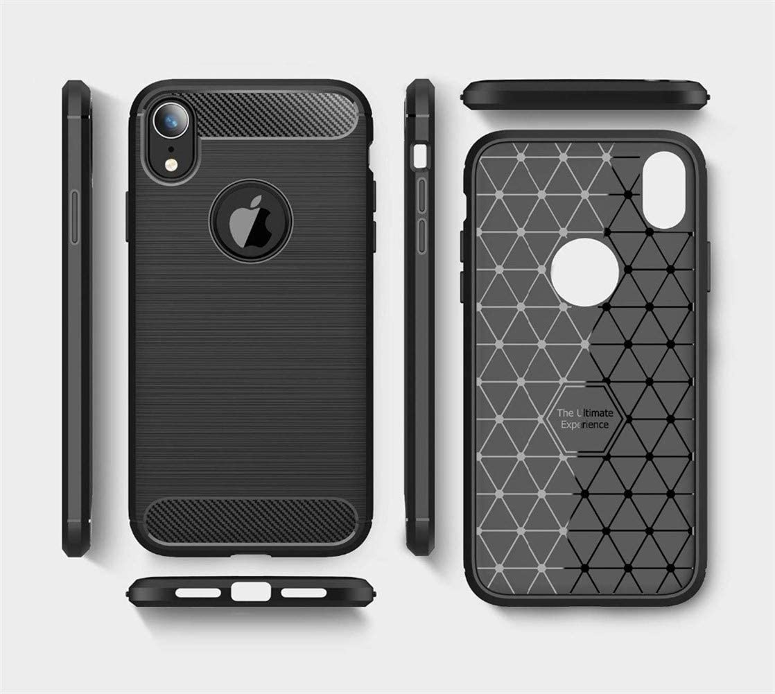 Techsuit - Carbon Silicone - iPhone XR - Black