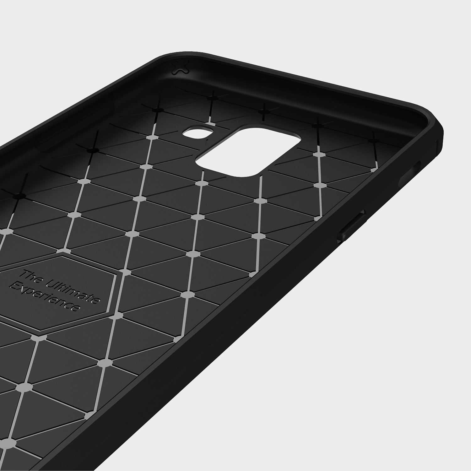 Techsuit - Carbon Silicone - Galaxy A6 2018 - Black