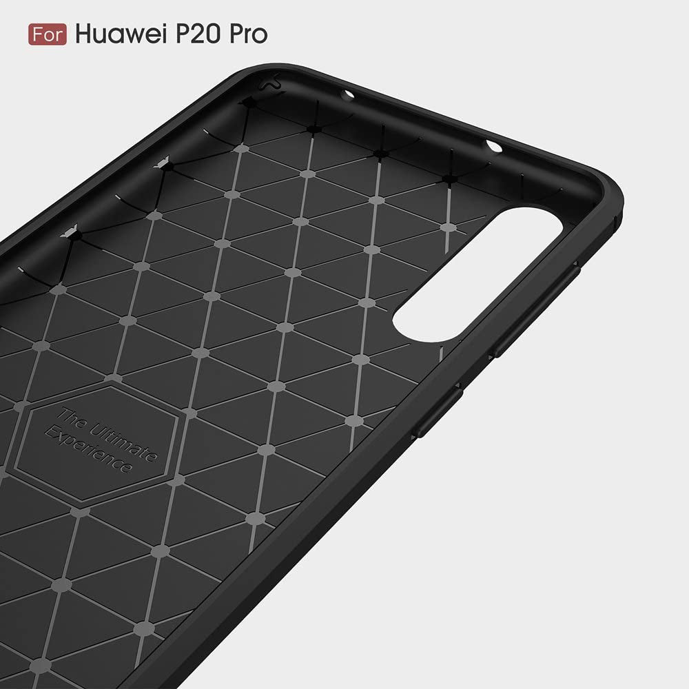 Techsuit - Carbon Silicone - Huawei P20 Pro - Black