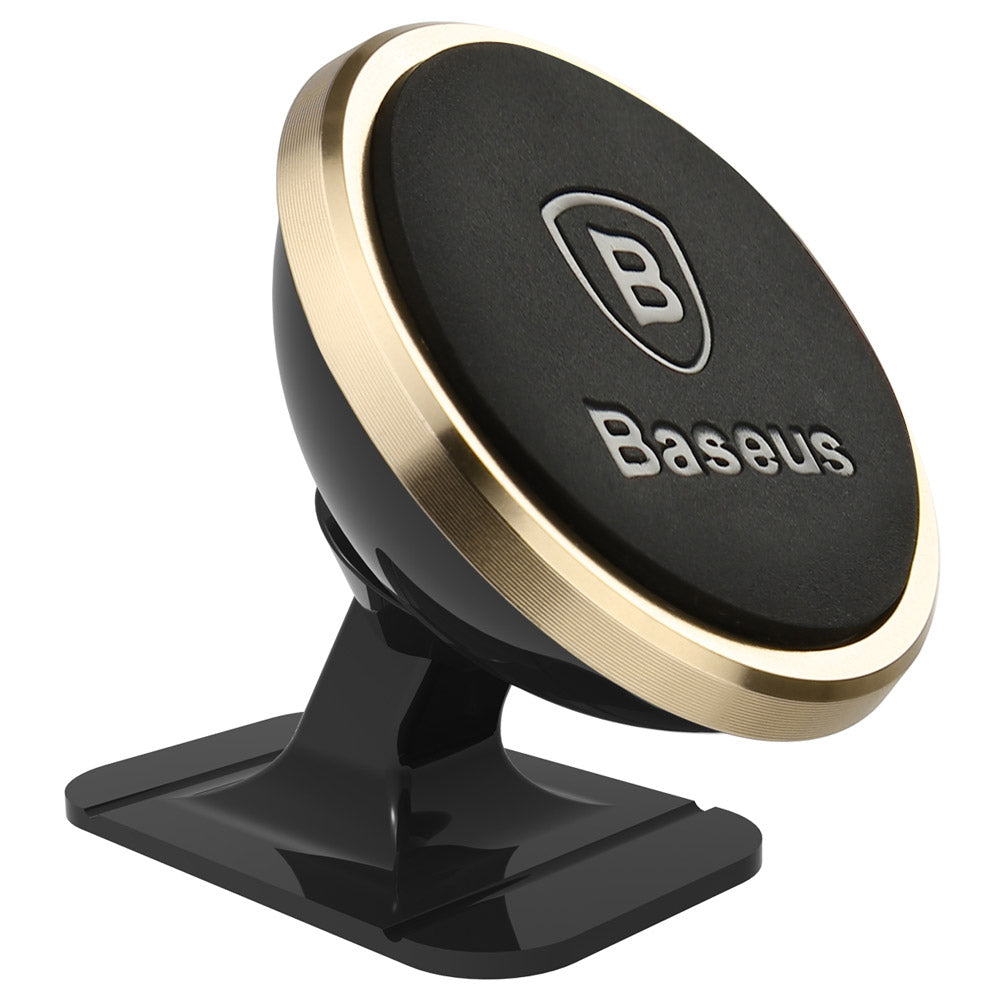 Baseus - Car Holder 360° Degree (SUCX140015) - Magnetic Grip for Dashboard, Windshield - Luxury Gold