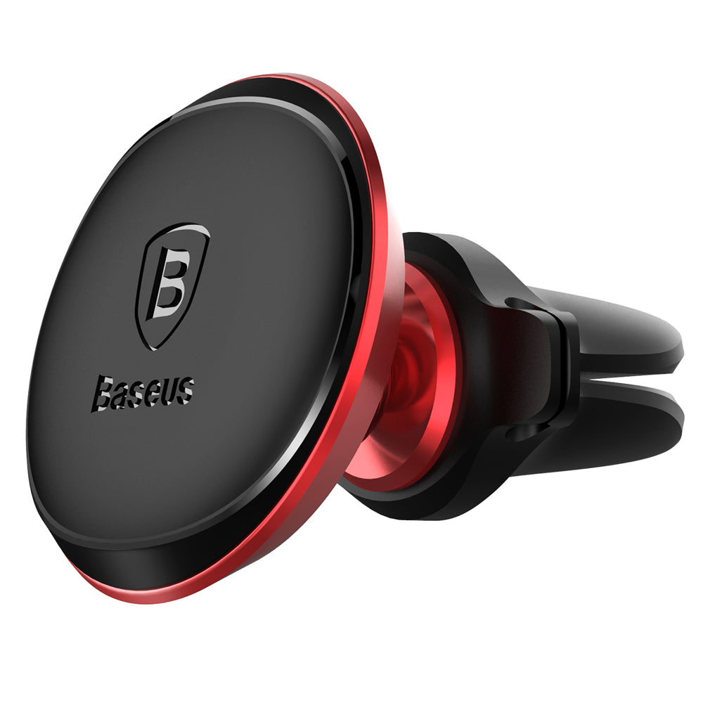 Baseus - Car Holder SUGX-A09 (C40141201913-00) - Magnetic Grip for Air Vent, 360° Rotation, with Cable Holder - Red