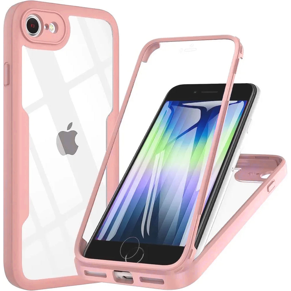 Techsuit - ColorVerse 360 Series + Screen Protector - iPhone 7 / 8 / SE 2, SE 2020 / SE 3, SE 2022 - Pink