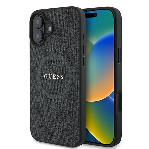 Guess - 4G Ring Classic Logo MagSafe (GUHMP16MG4GFRK) - iPhone 16 Plus - Black