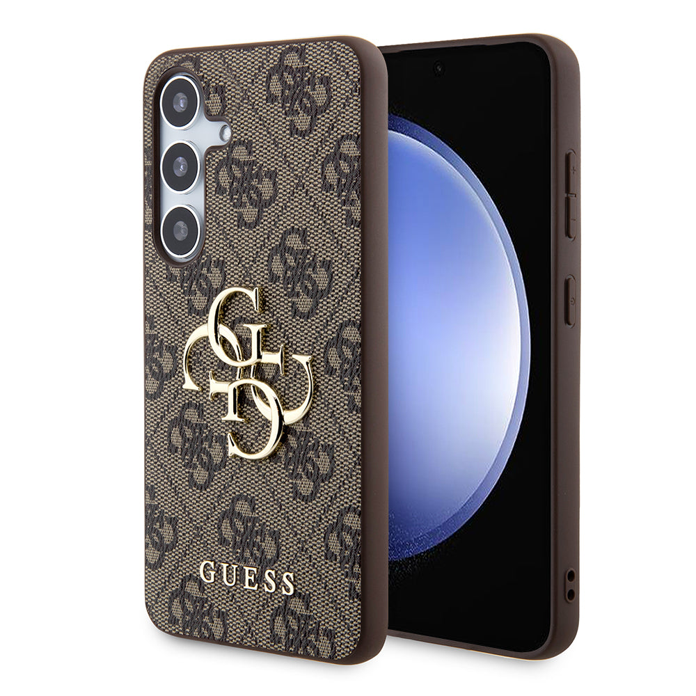 Guess - Hardcase 4G Big Metal Logo (GUHCS24M4GMGBR) - Samsung Galaxy S24 Plus - Brown