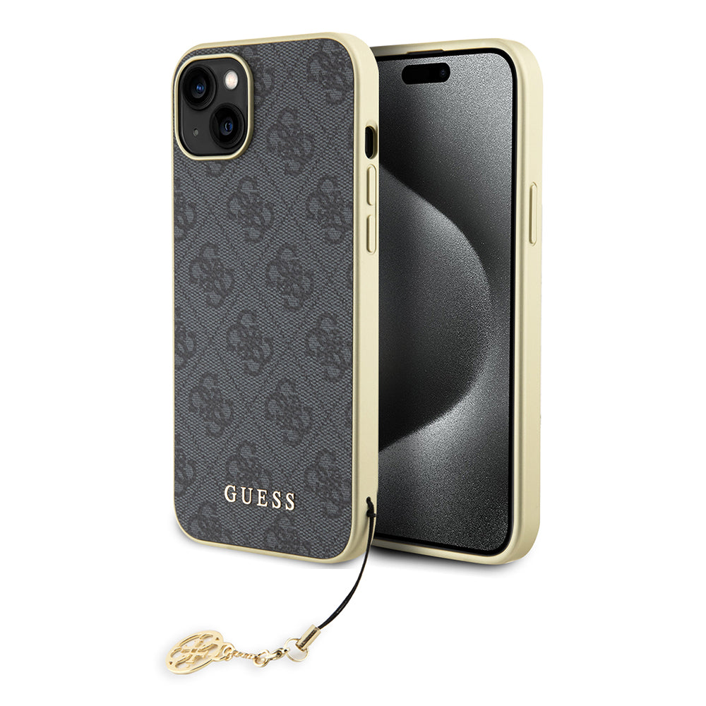 Guess - Hardcase 4G Charms Collection (GUHCP15MGF4GGR) - iPhone 15 Plus - Grey