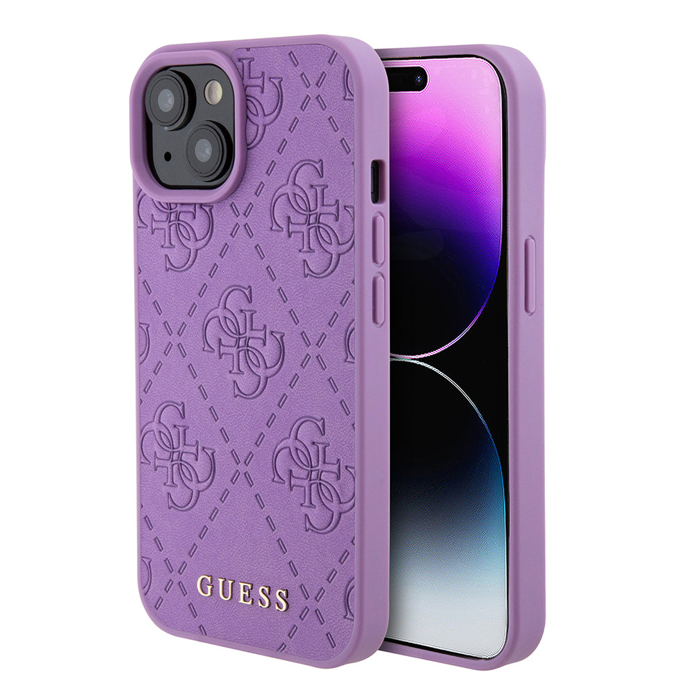 Guess - Leather 4G Stamped (GUHCP15SP4EPMU) - iPhone 15 - Light Purple
