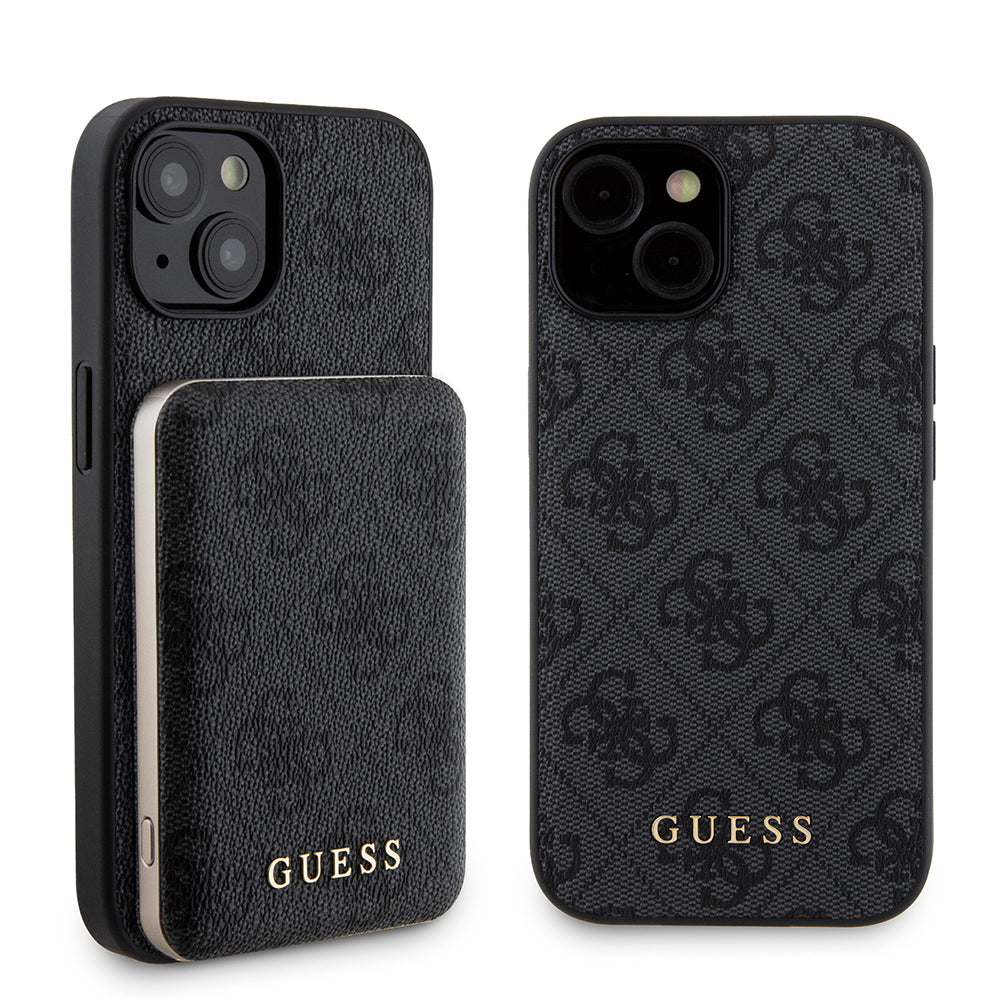 Guess - Hardcase Powerbank MagSafe (GUBPM5P15S4GEMGK) - iPhone 15 - Black