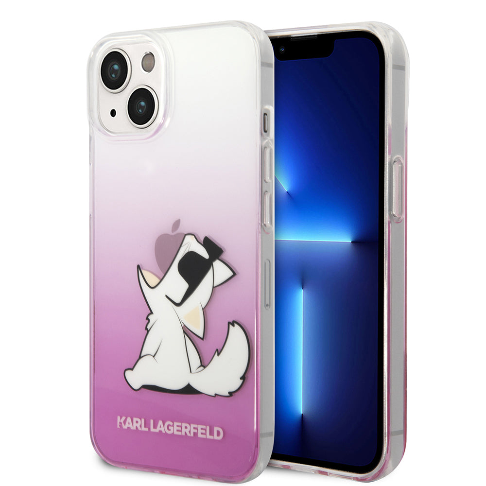 Karl Lagerfeld - Hardcase (KLHCP14MCFNRCPI) - iPhone 14 Plus - Pink Choupette Fun