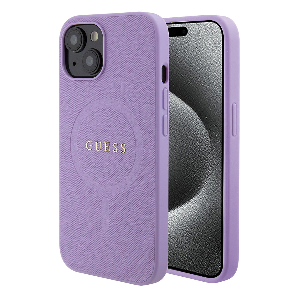 Guess - Saffiano MagSafe (GUHMP15MPSAHMCU) - iPhone 15 Plus - Purple