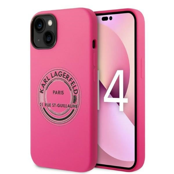 Karl Lagerfeld - Silicone (KLHCP14MSRSGRCF) - iPhone 14 Plus - Pink RSG
