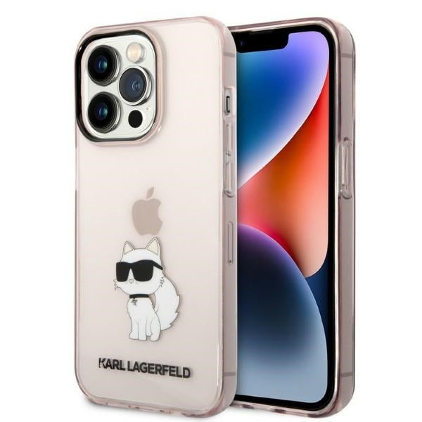 Karl Lagerfeld - Hardcase (KLHCP14XHNCHTCP) - iPhone 14 Pro Max - Pink Ikonik Choupette
